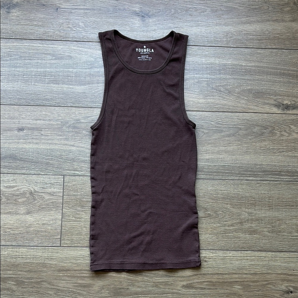 YoungLA Chocolate Sleeveless Top